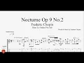 Lagu Frederic Chopin - Nocturne Op.9 No.2 - Guitar Lesson Tabs