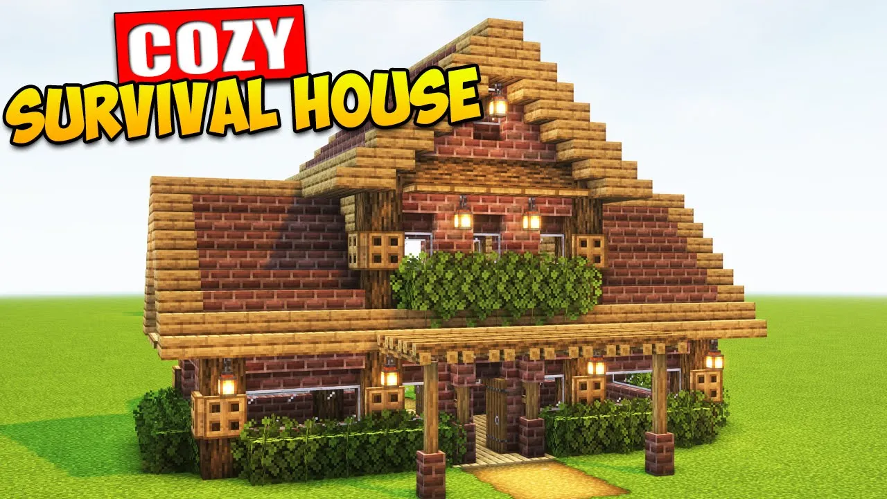 Minecraft: Large Survival House Tutorial ⚒️