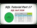 SQL Tutorial Part 17 SQL Self Join What Is a Self Join in SQL Explanation with Example
