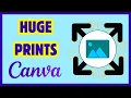How to SPLIT IMAGES for LARGE PRINTS Using CANVA - Huge POSTER Easy Step-by-Step Guide
