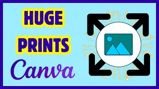 How to SPLIT IMAGES for LARGE PRINTS Using CANVA - Huge POSTER Easy Step-by-Step Guide