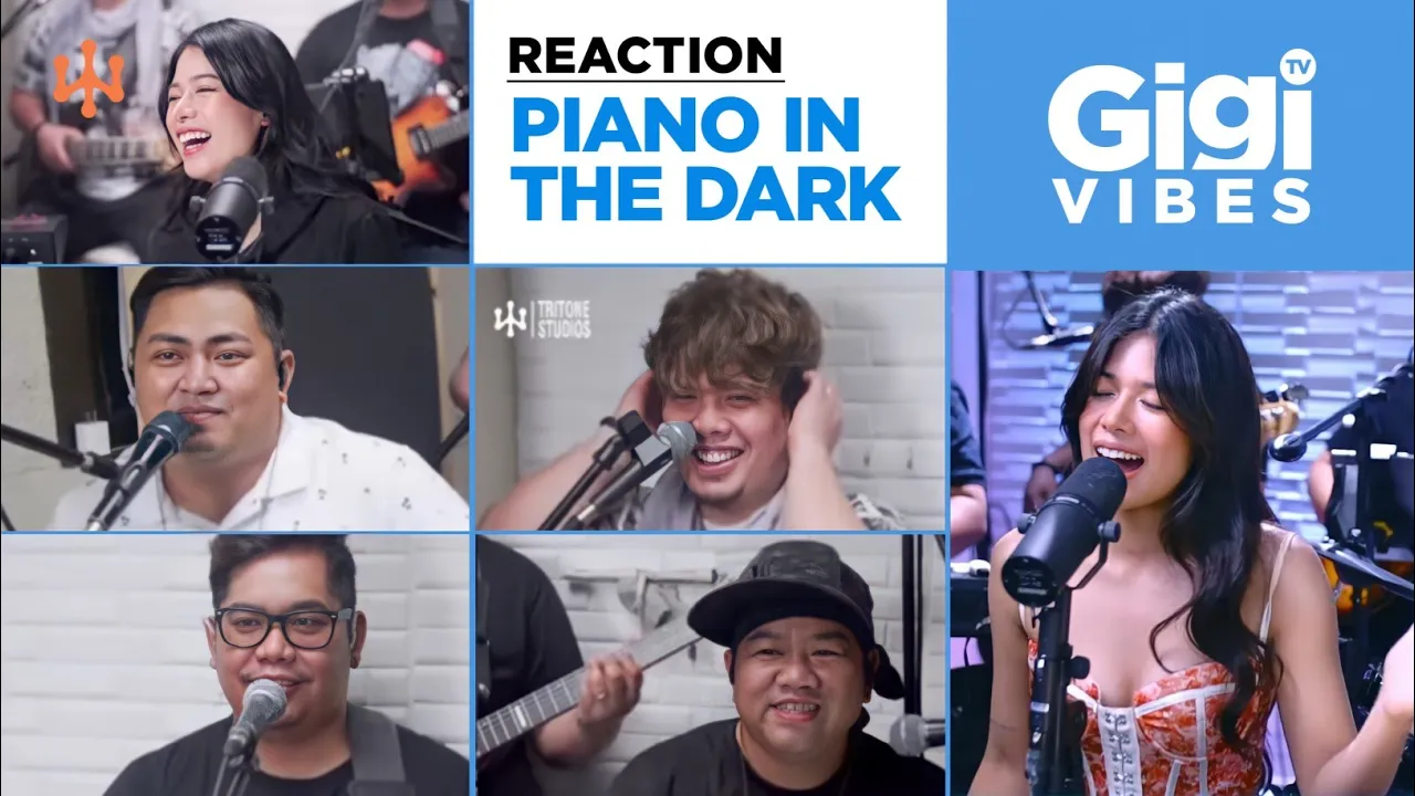 Gigi Vibes TV | REACTION VIDEO | Piano in The Dark | GG Vibes: Live |