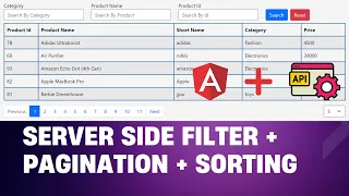 Angular Server Side Filter Sorting Pagination Angular Tutorial