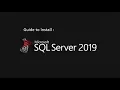 Guide to Install SQL server 2019