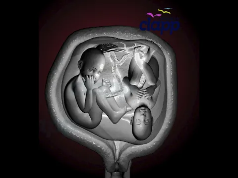 Twins fight Inside the Womb! ❤️ Pregnancy Animation