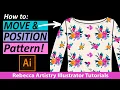 How to MOVE Patterns Adobe Illustrator How to POSITION Patterns 3 Different Ways - Learn all 3