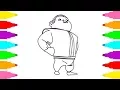 How to Draw Gopal from BoBoiBoy Galaxy - Drawing for Kids