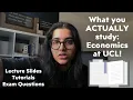 Let me SHOW YOU what I studied UCL BSc Economics lectures tutorials exam questions