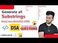 How to Generate All Substrings in Java using StringBuilder DSA Practice - Hoshiyar Jyani