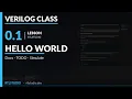 Verilog Class 0 1 Hello World RTLStudio