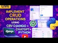 Build Django CRUD App Using Python ChatGPT Step-by-Step