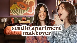 *EXTREME* 244 Sq Ft Moody & Colourful Studio Apartment Makeover