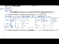 Quiz B 01 to 04 Writing Linear Equations Given a Variety of Information