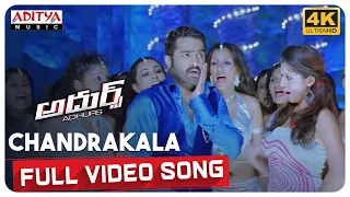 chandrakala full video song 4k adhurs movie jr ntr nayanthara sheela devi sri prasad