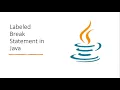 How to use Labeled Break Statement in Java Hidden Feature