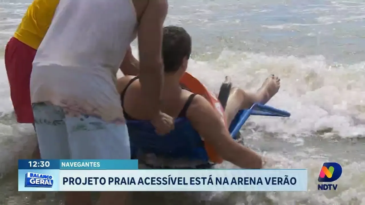 Projeto Praia Acessível está na Arena de Verão em Navegantes