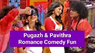 pugazh pavithra romance comedy fun fun u0026 comedy cook with comali season 2 23 01 21 today