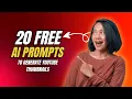 20 AI Prompts How to Generate a YouTube Thumbnail with AI Prompt in 5 Minutes