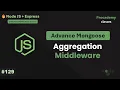 Mongoose Aggregation Middleware Automatically Filter Deleted Documents in Express js Part