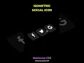 Tutorial Isometric Social Icon Multiverse CSS without Javascript Gif