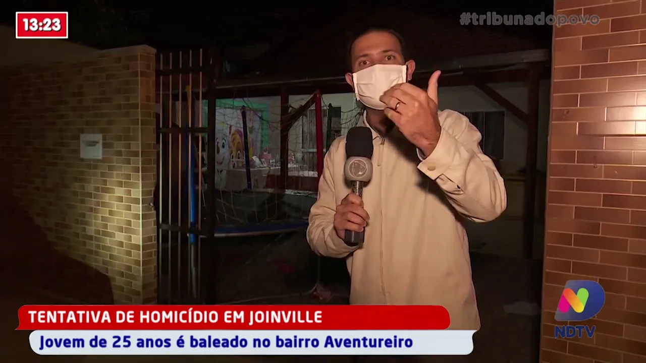 Tentativa de homicídio em Joinville: Jovem de 25 anos é baleado no bairro Aventureiro