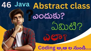 Abstract Class in Java in Telugu Java Course Coding Kathalu