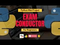 Exam Conductor Python Mini Projects Jr Eternal