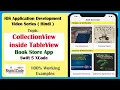 Create Collection View inside Table View Cell in Swift 5 XCode for iPhone Hindi iOS App Coding
