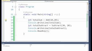 How to debug in visual studio using Debugging method