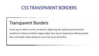 CSS Transparent Borders CSS Gradient Colors Borders