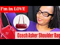 COACH RED ASHER SHOULDER BAG UNBOXING
