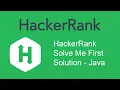HackerRank Solve Me First Solution Java