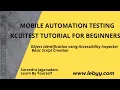Mobile Automation using XCUITest Object Identification using Accessibility Inspector Basic Script