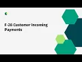 F-28 How to post Customer Incoming Payments in SAP