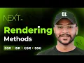 Rendering Techniques in Next js Explained SSR SSG ISR CSR