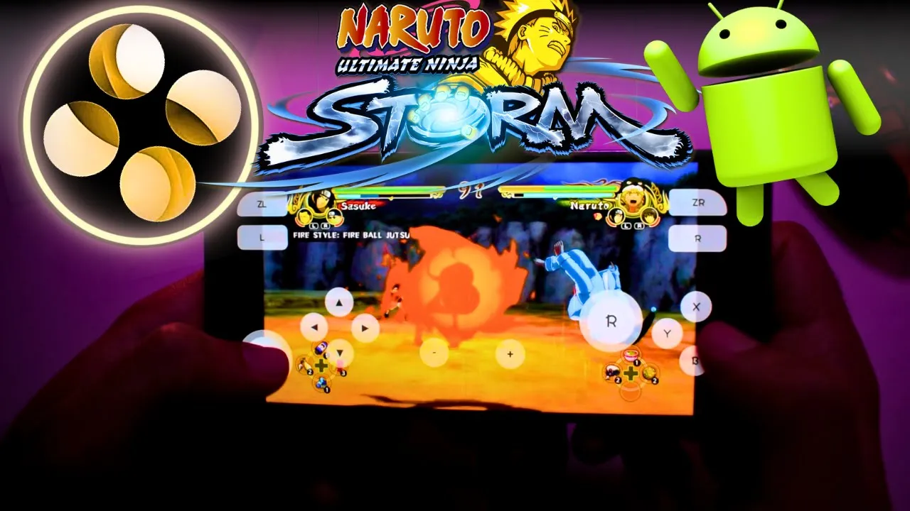 Naruto: Ultimate Ninja Storm Android Gameplay - Skyline Emulator Edge - Skyline Mali GPU
