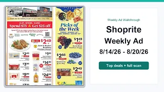 Shoprite Weekly Ad 26 - 26 Best Deals
