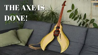 Making The Axe Guitar  pt:2 Sun Lute of the Phoenix King