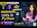 Class 10 Computer Science Chapter 4 Lecture 7 Lists in Python Control Structures Punjab 2026