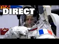 Sortie Spatiale de Sophie Adenot commente FR US Spacewalk 97