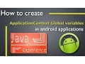 Use application context variable as a Global variable