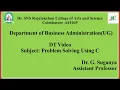 String concept in C programming Problem solving using C SNS Institutions