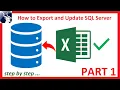 How to Export and Update SQL Server table data using Excel Step by Step PART 1