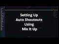 Setting Up Auto Shoutouts