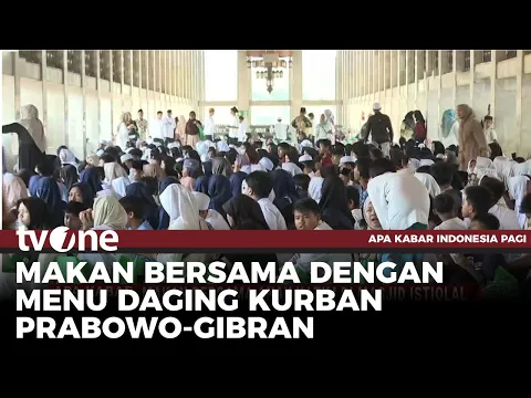 Masjid Istiqlal Gelar Makan Bersama Ribuan Anak Yatim