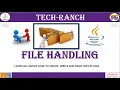 Learn About File Handling in Java Core Java TechRanch