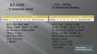Generation of Object Code and Object Program for program