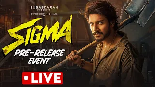 SIGMA Movie Pre Release Event LIVE | Sundeep Kishan, Jason Sanjay, Faria Abdullah