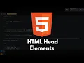 HTML Tutorial - HTML Head Elements meta data title style link meta script base elements