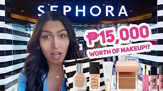 ₱15,000 WORTH OF SEPHORA MAKEUP!? (SHOPPKNG, HAUL AND TRY-ON)